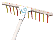 Colorful rake for children - age group 2-12 years