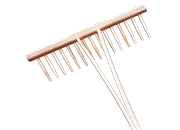 Traditional full wooden rakes, for home and garden or as decoration